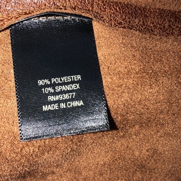 WORTHINGTON small camel brown faux suede jacket - Picture 5 of 6